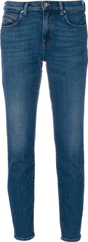 Diesel Black Gold Type Cropped Jeans Women Cottonspandexelastane 26, Blue 