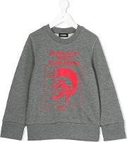 Mohawk Logo Print Sweater 