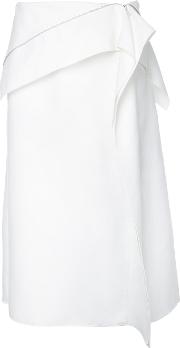 Dion Lee Axis Zip Skirt Women Cottonpolyamide 12, White 