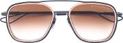 Oversized Sunglasses Unisex  Titanium Dioxide One Size, Grey