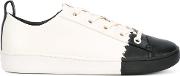 Brayden Luxe Classic Court Sneakers Women Leatherrubber 7.5, White