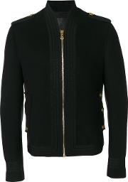 Dolce & Gabbana Military Zipped Jacket Men Viscosevirgin Wool 46, Black 