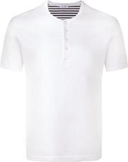 Buttoned T Shirt Men Cotton 6, White