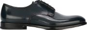 Doucal's Classic Derby Shoes Men Leather 41.5, Blue 