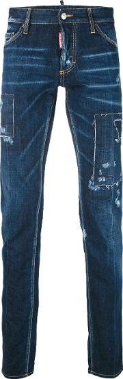 Classic Skinny Jeans Men Cottonpolyester 50, Blue