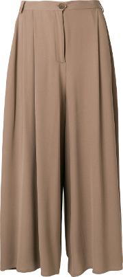 Pleated Wide Leg Trousers 