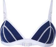 'monte Carlo' Slim Tri Bikini Top Women Neoprene 10, Women's, Blue