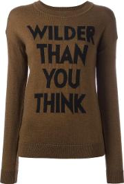 Other 'wilder Than You Think' Jumper Women Wool L, Women's, Brown
