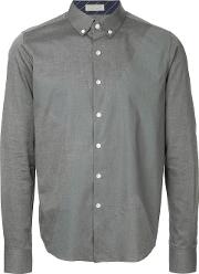 Education From Youngmachines Star Print Collared Shirt Men Cotton 1, Grey 