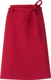 Flare Skirt Women Polyesterspandexelastaneviscose 40, Red