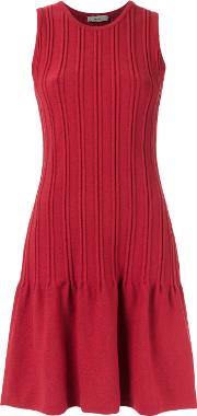 Knitted Dress Women Acrylicpolyamidespandexelastaneviscose P, Women's, Red