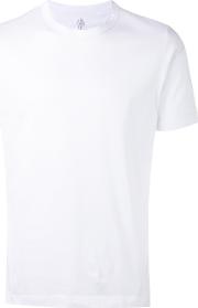 Classic Crewneck T Shirt Men Cotton M, White