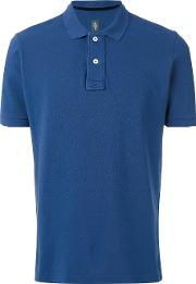 Classic Polo Shirt Men Cotton S, Blue