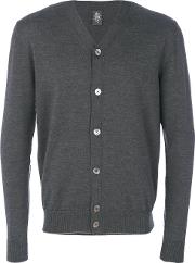 Eleventy Button Up Cardigan Men Virgin Wool L, Grey 