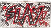 Graffiti Box Clutch Women Leathermetal One Size, Women's, Black