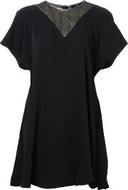 Ellery Checked Detail T Shirt Women Polyester 10, Black 