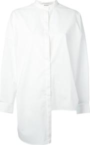 Cropped Back Shirt Women Cotton 40, White