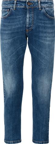 Cropped Skinny Jeans Men Cottonspandexelastane 31, Blue