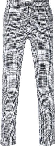 Houndstooth Patterned Trousers 