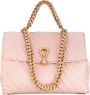 Chain Shoulder Bag Women Leather One Size, Pinkpurple