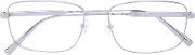 Ermenegildo Zegna Square Frame Glasses Men Acetatetitanium 56, Grey 