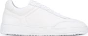 . Lace Up Sneakers Men Leatherrubber 40, White