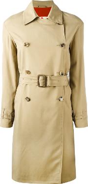 Belted Trench Coat Women Silkacetate 46, Brown