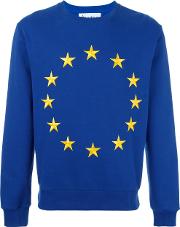 'etoile Europa Union' Sweatshirt Men Cottonpolyester M, Blue