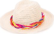 Band Detail Fedora Hat Women Cottonhemppolyester One Size, Nudeneutrals