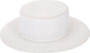 Thick Band Fedora Hat Women Polyesterpolyamide One Size, Grey