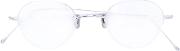 Eyevan7285 Circular Glasses Unisex Titanium 45, Grey 