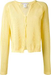 Classic Cardigan Women Cotton 46, Yelloworange