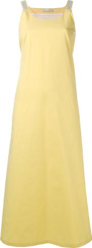 Loose Fit Jersey Dress Women Cottonspandexelastane 42, Women's, Yelloworange