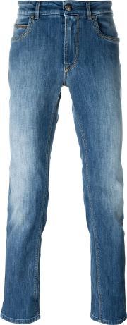 Slim Fit Jeans Men Cottonpolyesterspandexelastane 38, Blue