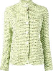 Tweed Jacket Women Cottonpolyamidepolyestercupro 42, Women's, Green