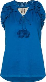 'fabiana' Top Women Cotton L, Blue