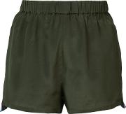 Cassia Shorts Women Silk L, Green