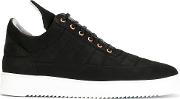 Hi Top Sneakers Men Leatherrubber 45, Black