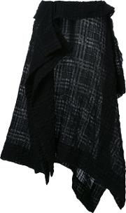 Forme D'expression 'kerchief' Skirt Women Wool 40, Black 