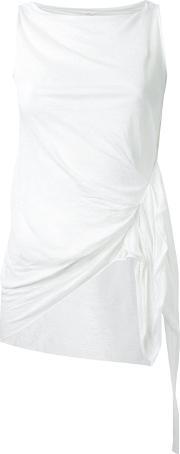 Forme D'expression 'pleated' Tank Top Women Linenflax S, Women's, White 