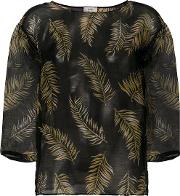 Feather Print Blouse 