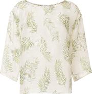 Feather Print Blouse 