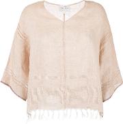 Frayed T Shirt Women Linenflax I, Nudeneutrals