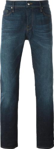 Slim Fit Jeans Men Cottonpolyesterspandexelastane 33, Blue