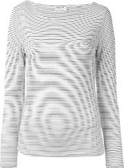 Striped Sweatshirt Women Spandexelastanemodalviscose M, Women's, White
