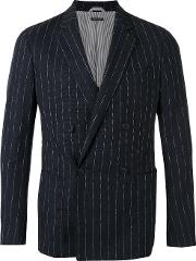 Striped Blazer Men Elastodieneacetateviscosevirgin Wool 48