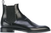 Star Patch Chelsea Boots Men Leatherrubbercalf Leather 39.5, Black