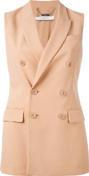 Tailored Waistcoat Women Silkpolyamidespandexelastaneviscose 38, Pinkpurple