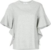 Cascade Ruffle Jersey T Shirt 