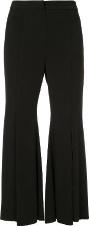 Pleated Flared Trousers 